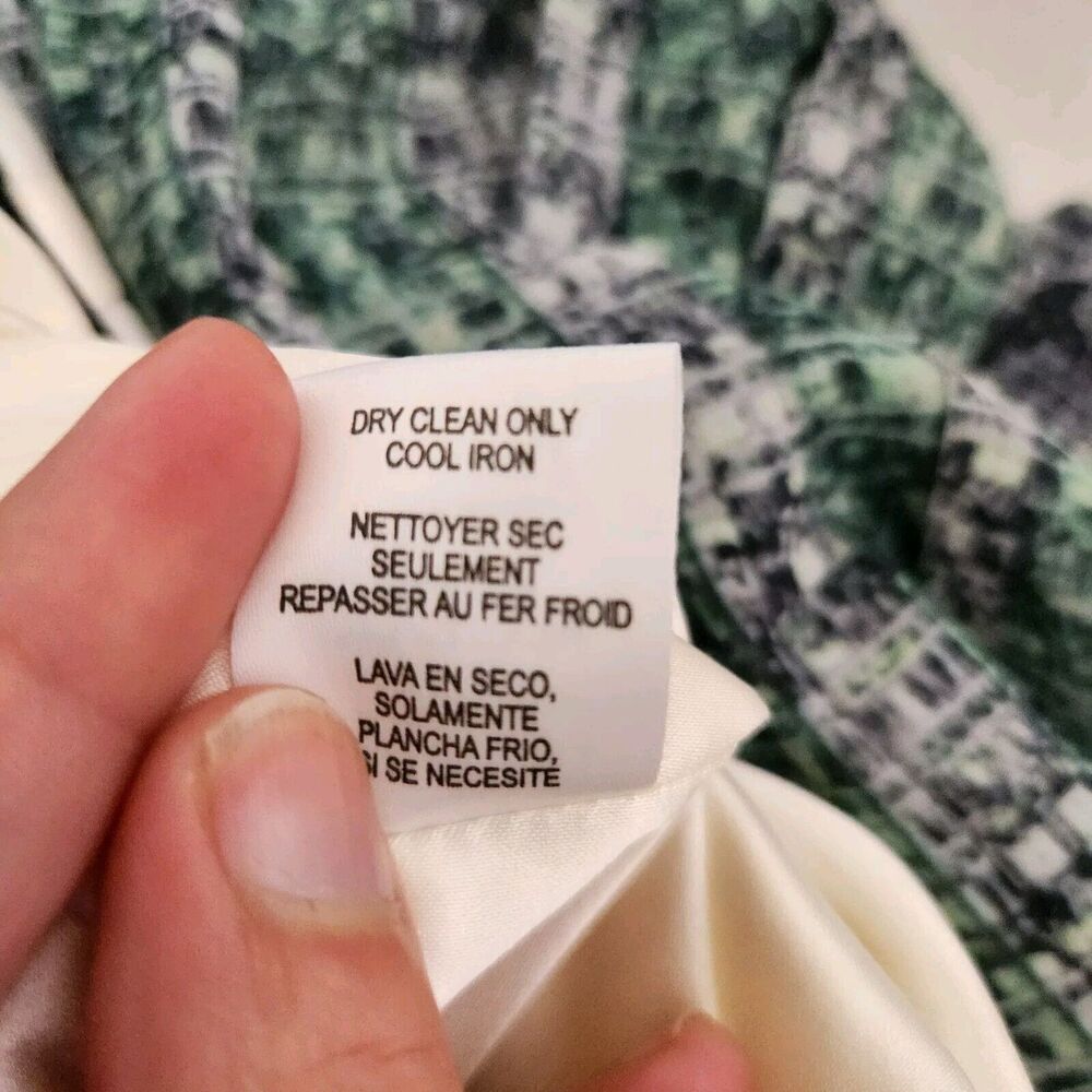 New W By Worth Skirt Size 8 Womens Green Pleated Career Lined Casual Cocktail - Picture 12 of 12